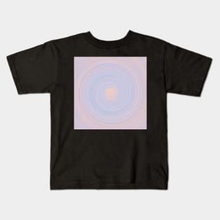 Circle of Digital Abstract with Soft Pastel Color Palette Kids T-Shirt